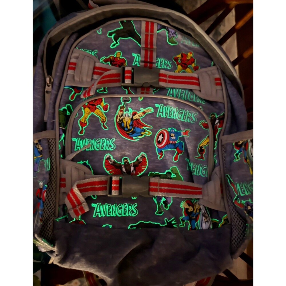 Pottery Barn Kids Large Backpack Marvel Avengers Glow In The Dark No Monogram